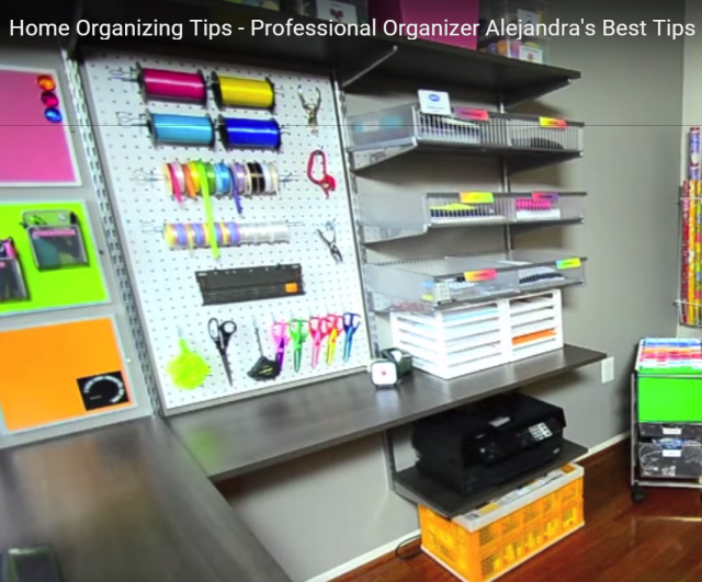 Creative Craft Organization: Use Peg Boards to Organize Craft Supplies #AlejandraTV