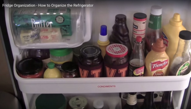 Organizing the Refrigerator Door