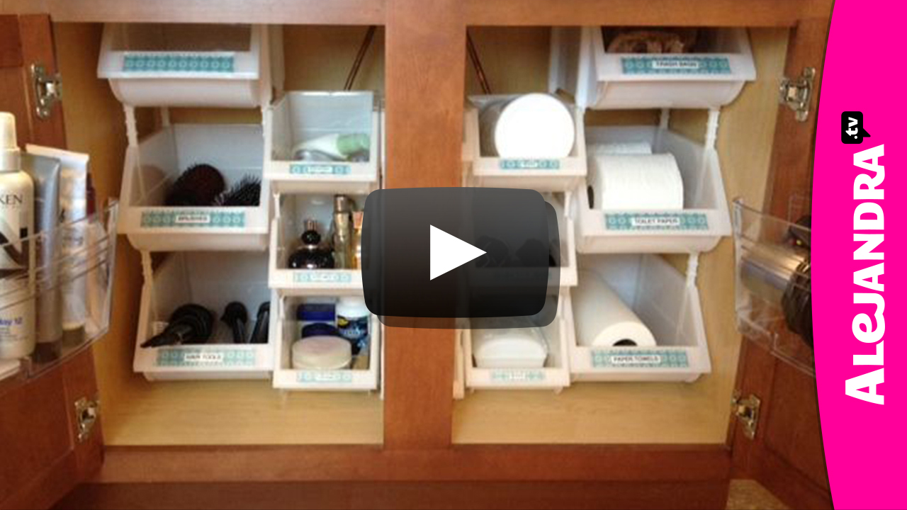 VIDEO]: Bathroom Cabinet Organization Tips