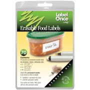Erasable Food Storage Labels